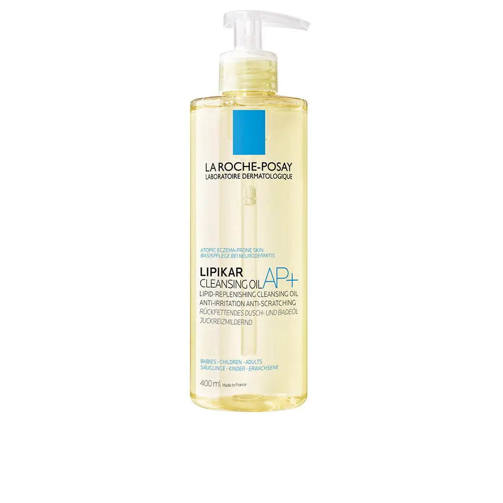 LA ROCHE POSAY-LIPIKAR AP+ Óleo de Limpeza Corporal Antiirritante para Pele Atópica 400 ml.-DrShampoo - Perfumaria e Cosmética