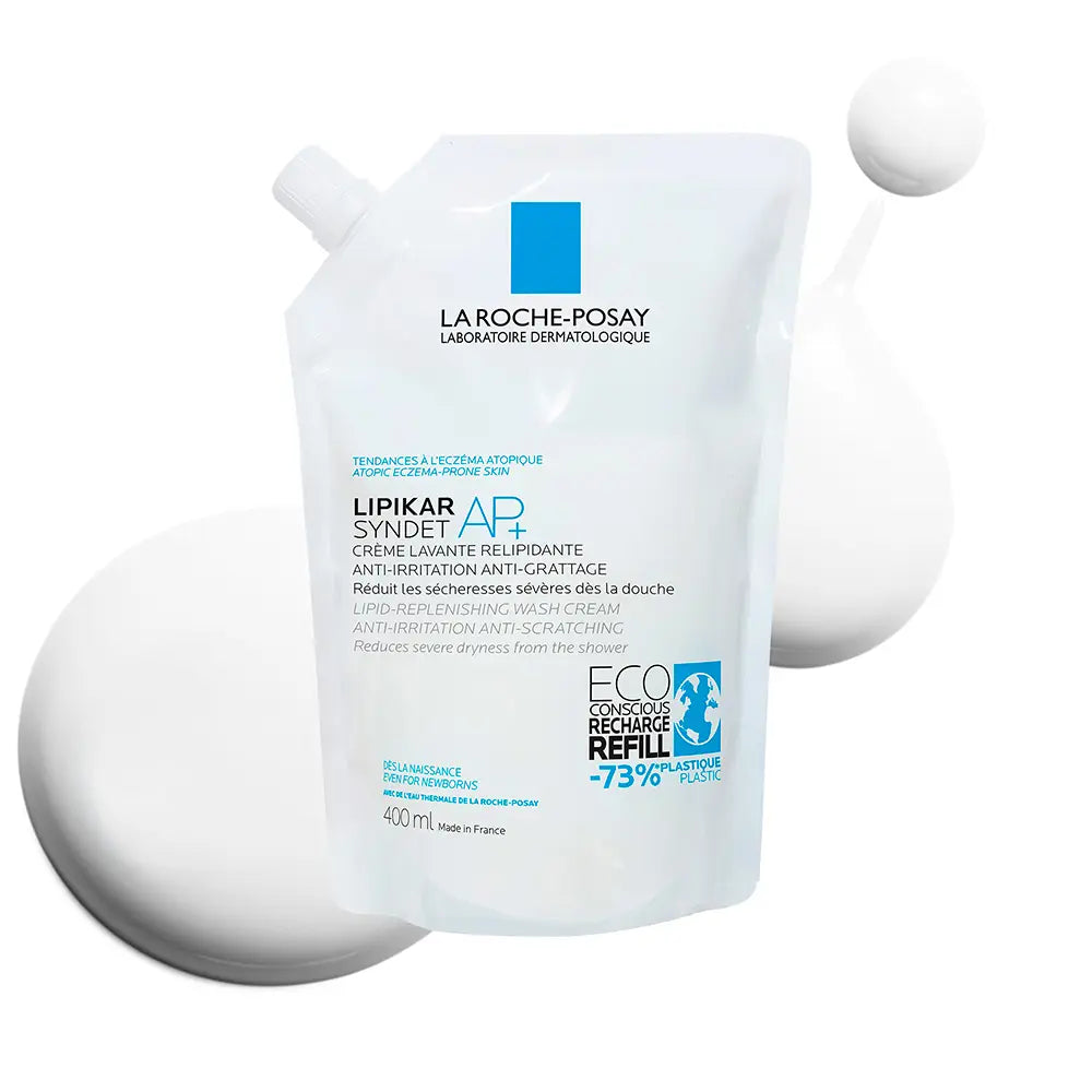 LA ROCHE POSAY-LIPIKAR SYNDET AP+ Creme de Duche Relipidante e Anti-Irritação para Pele Atópica-DrShampoo - Perfumaria e Cosmética