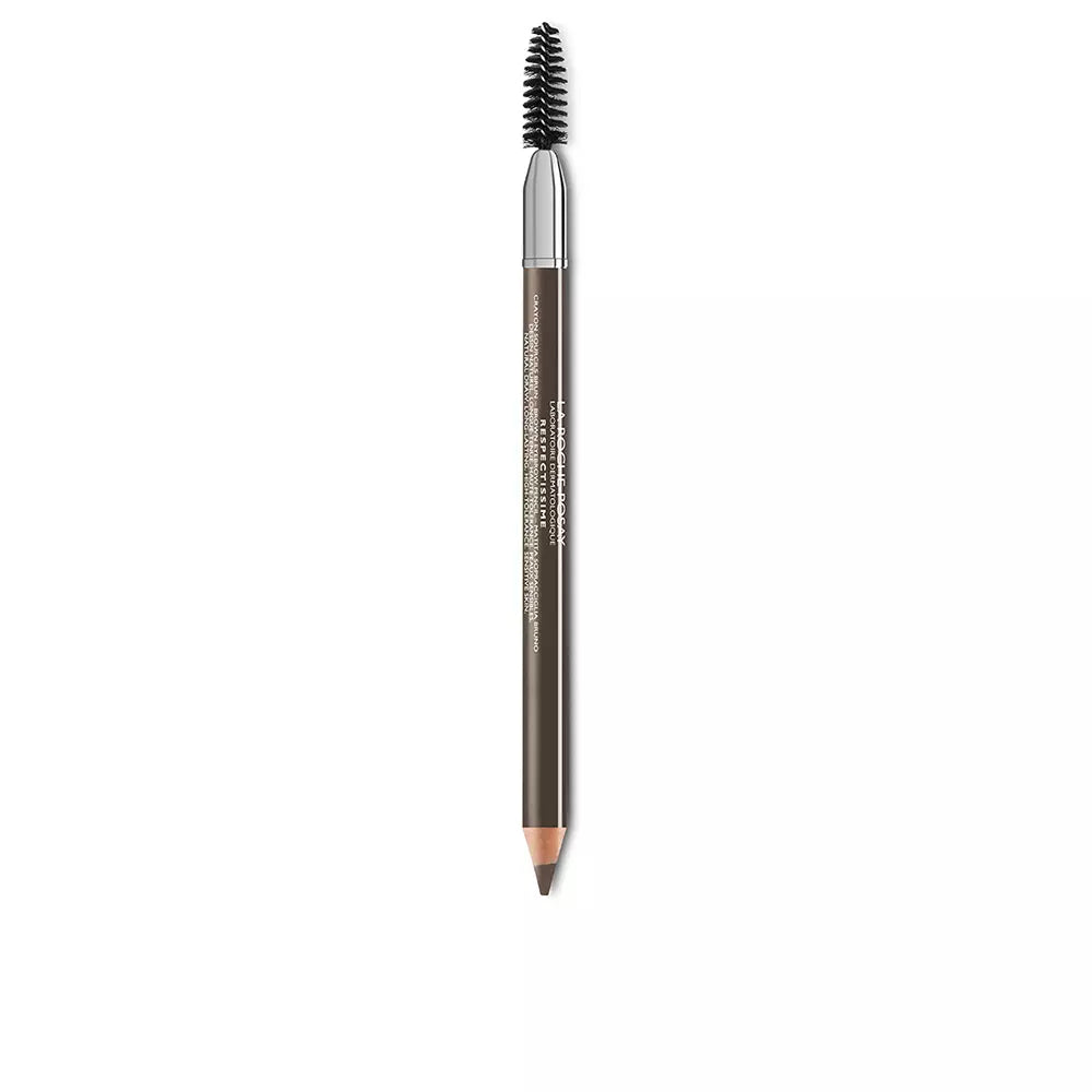 LA ROCHE POSAY-Lápis de Sobrancelha RESPECTISSIME Castanho Escuro 13 g-DrShampoo - Perfumaria e Cosmética
