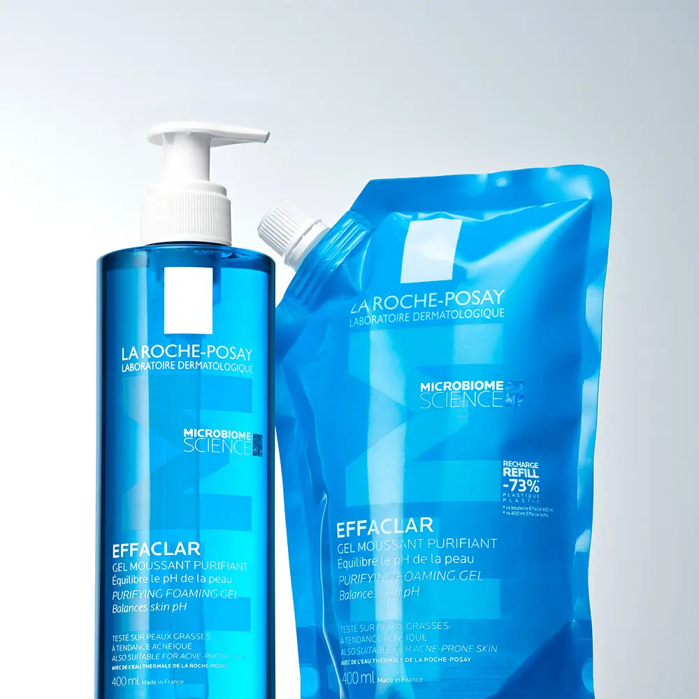 LA ROCHE POSAY-Recarga de Gel Espumante Purificante EFFACLAR 400 ml-DrShampoo - Perfumaria e Cosmética