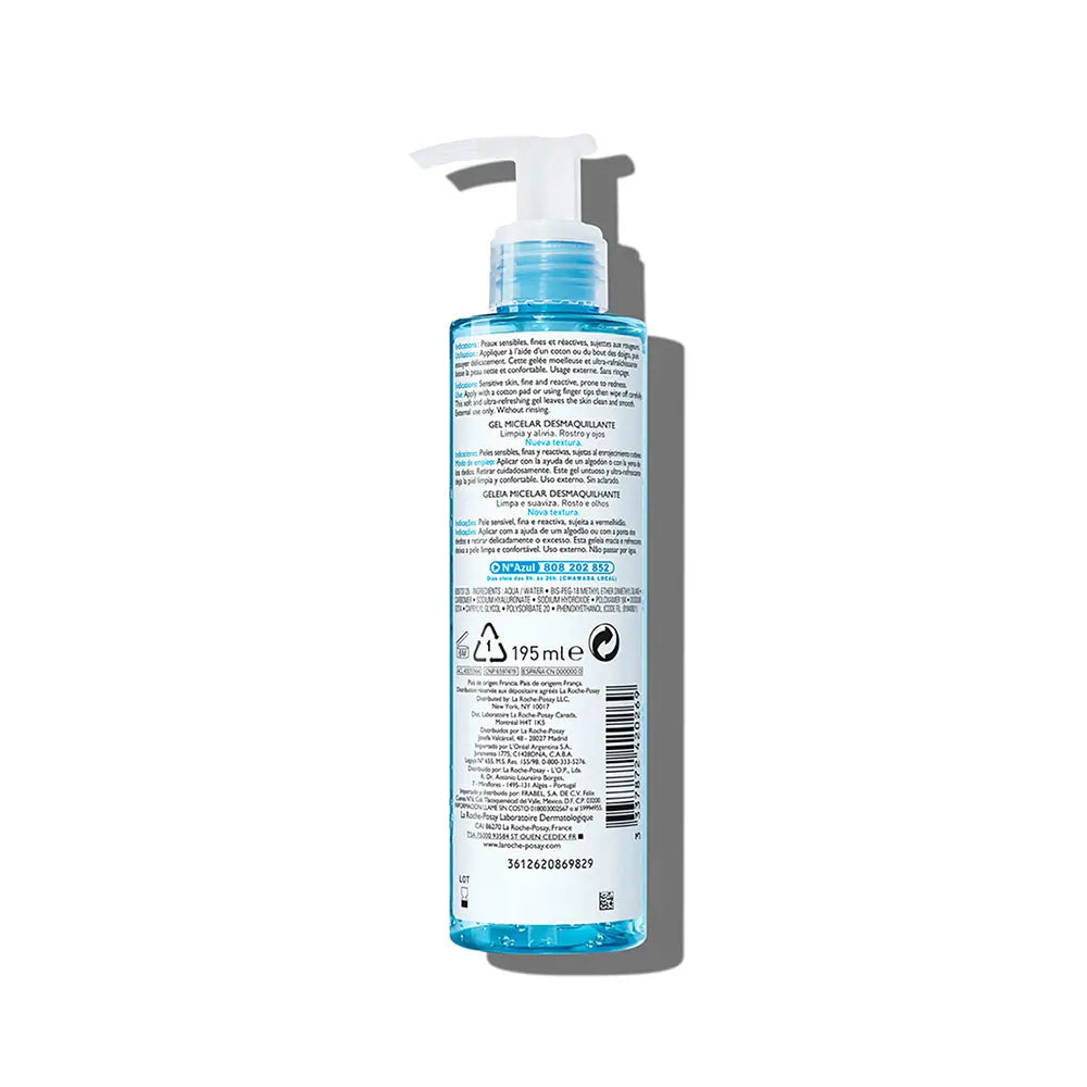 LA ROCHE POSAY-Removedor de Maquilhagem em Gel Micelar ROSALIAC 195 ml-DrShampoo - Perfumaria e Cosmética