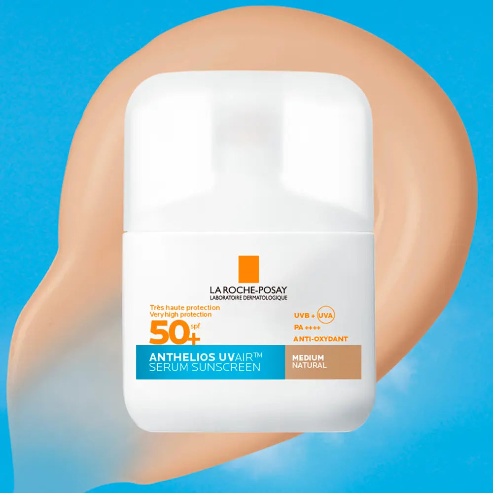 LA ROCHE POSAY-Sérum Protetor Solar com Cor ANTHELIOS UVAIR Médio 50 ml-DrShampoo - Perfumaria e Cosmética