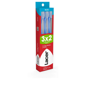 LACER-ESCOVA DE DENTES média pacote 3 unidades.-DrShampoo - Perfumaria e Cosmética Imagem principal do produto