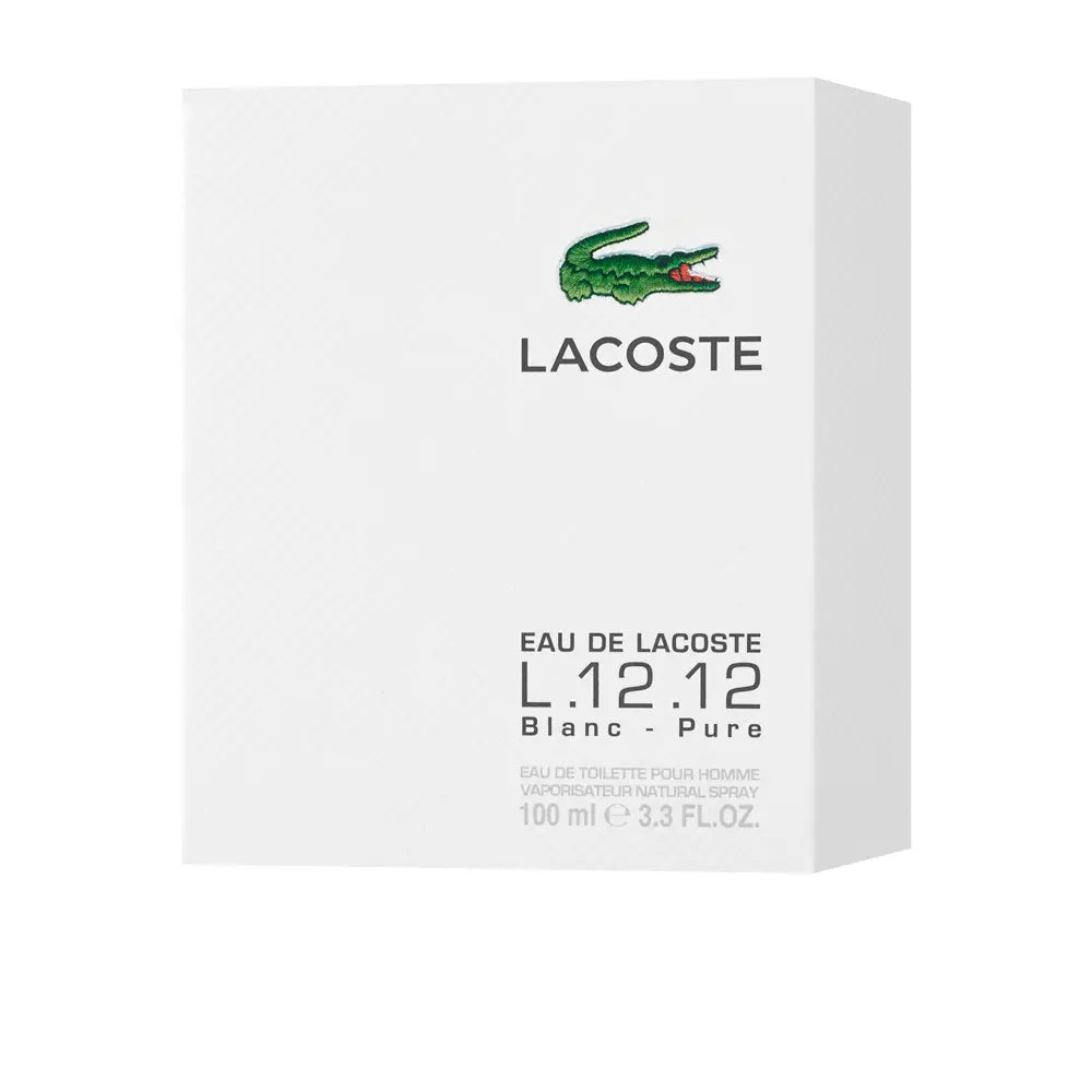 LACOSTE-EAU DE LACOSTE L.12.12 BLANC POUR HOMME edt spray 100 ml-DrShampoo - Perfumaria e Cosmética