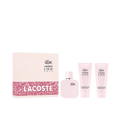 LACOSTE-Estojo LACOSTE L.12.12 ROSE 3 peças.-DrShampoo - Perfumaria e Cosmética