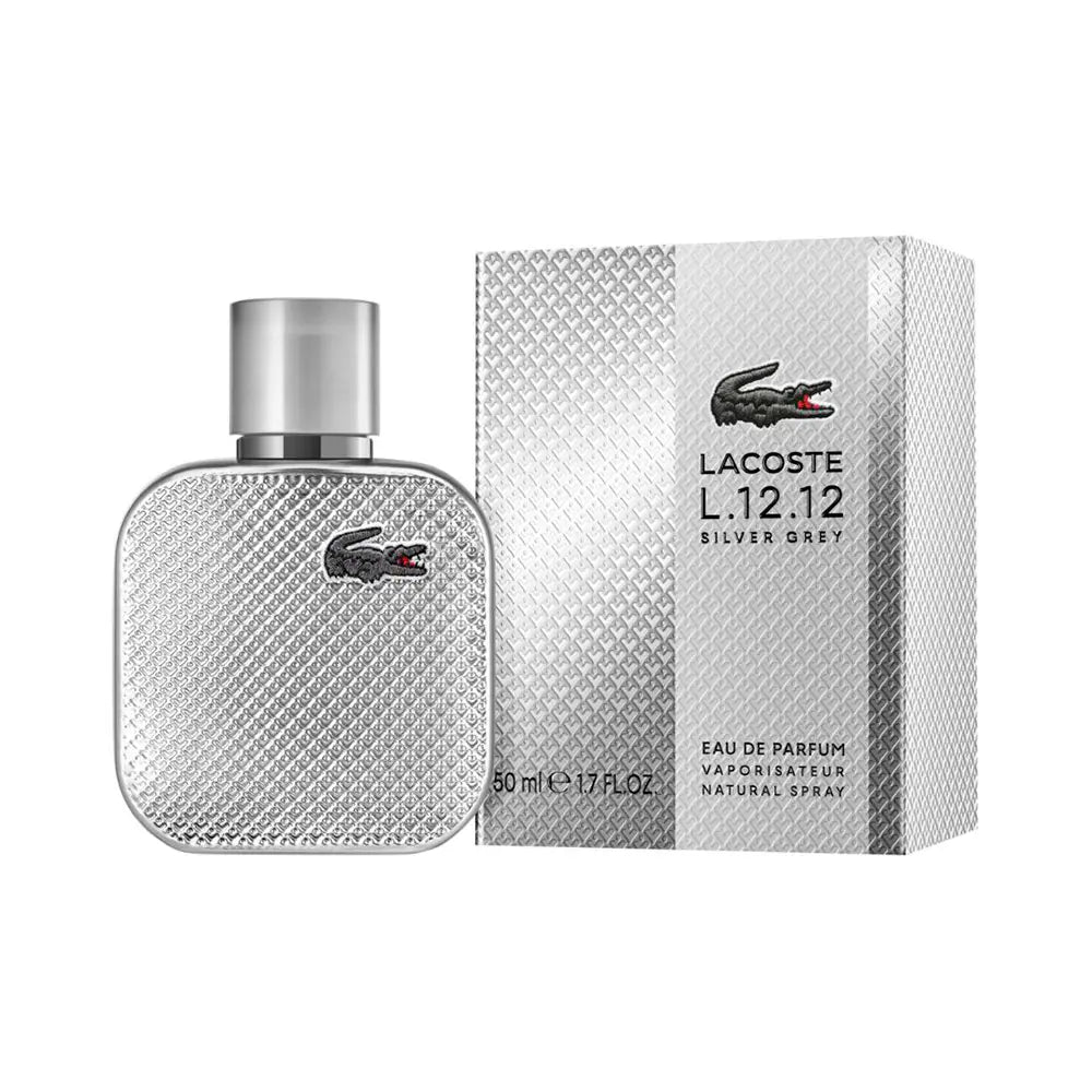 LACOSTE-L.12.12 CINZA PRATA edp vapo 50 ml.-DrShampoo - Perfumaria e Cosmética