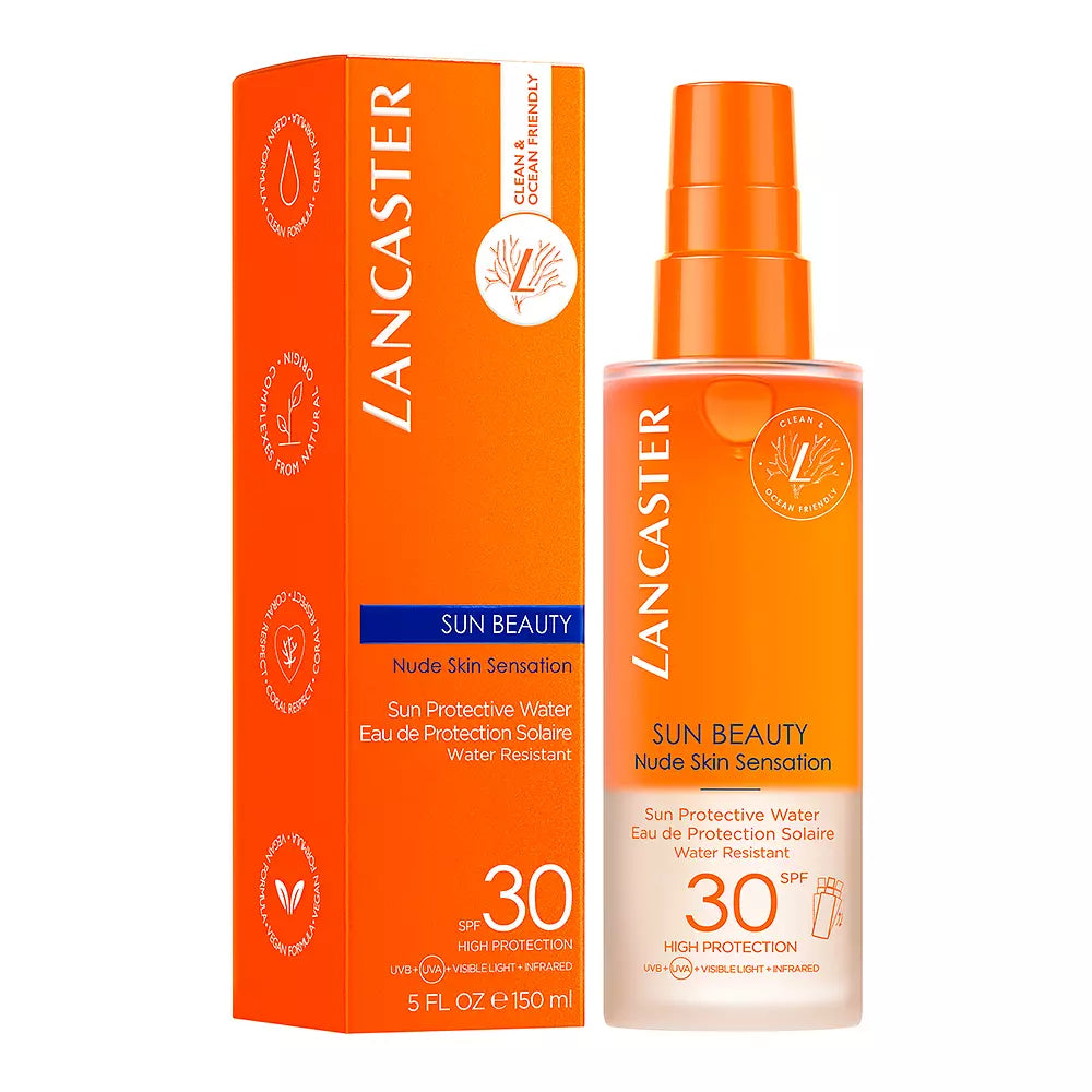 LANCASTER-ÁGUA PROTETORA SOLAR SUN BEAUTY FPS30 150 ml-DrShampoo - Perfumaria e Cosmética