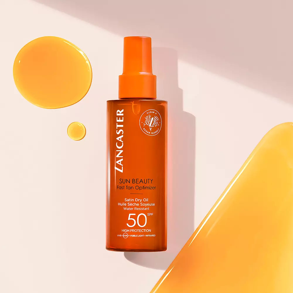 LANCASTER-Óleo seco SUN BEAUTY FPS50 150 ml-DrShampoo - Perfumaria e Cosmética