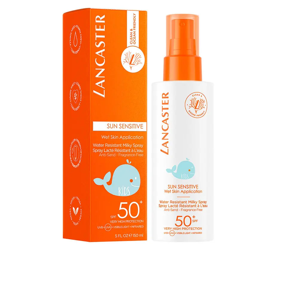 LANCASTER-SPRAY LÁTEX SENSÍVEL AO SOL PARA CRIANÇAS SPF50+ 150 ml-DrShampoo - Perfumaria e Cosmética