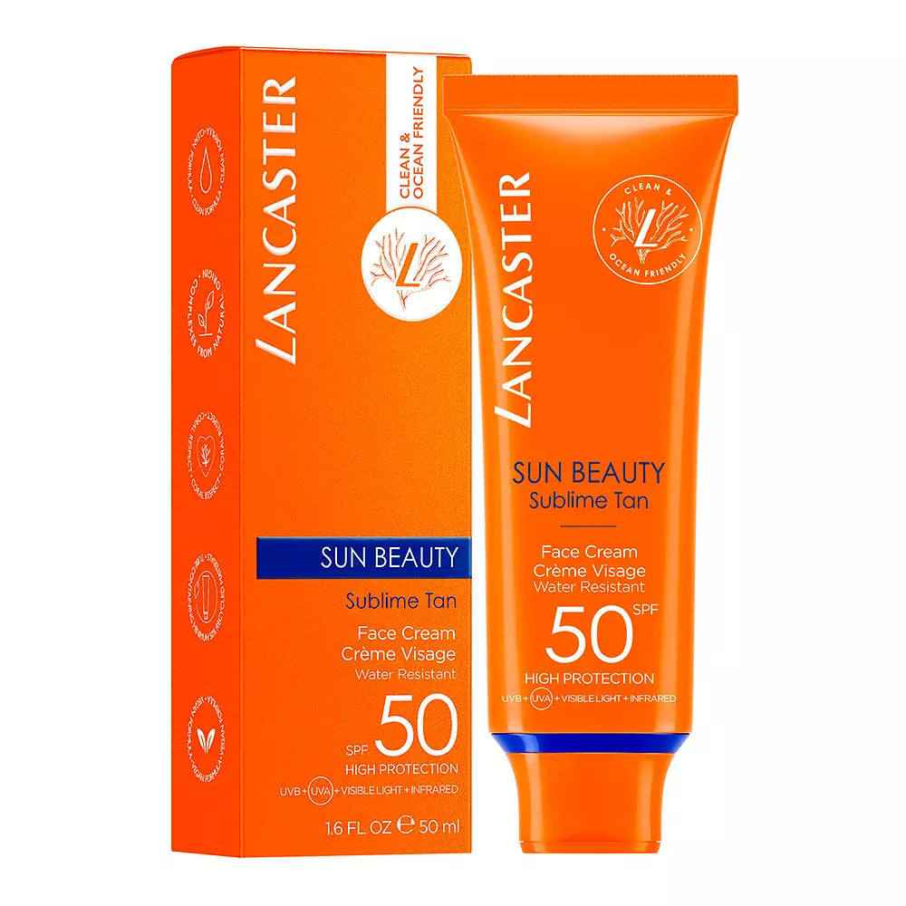 LANCASTER-SUN BEAUTY face cream SPF50 50 ml-DrShampoo - Perfumaria e Cosmética