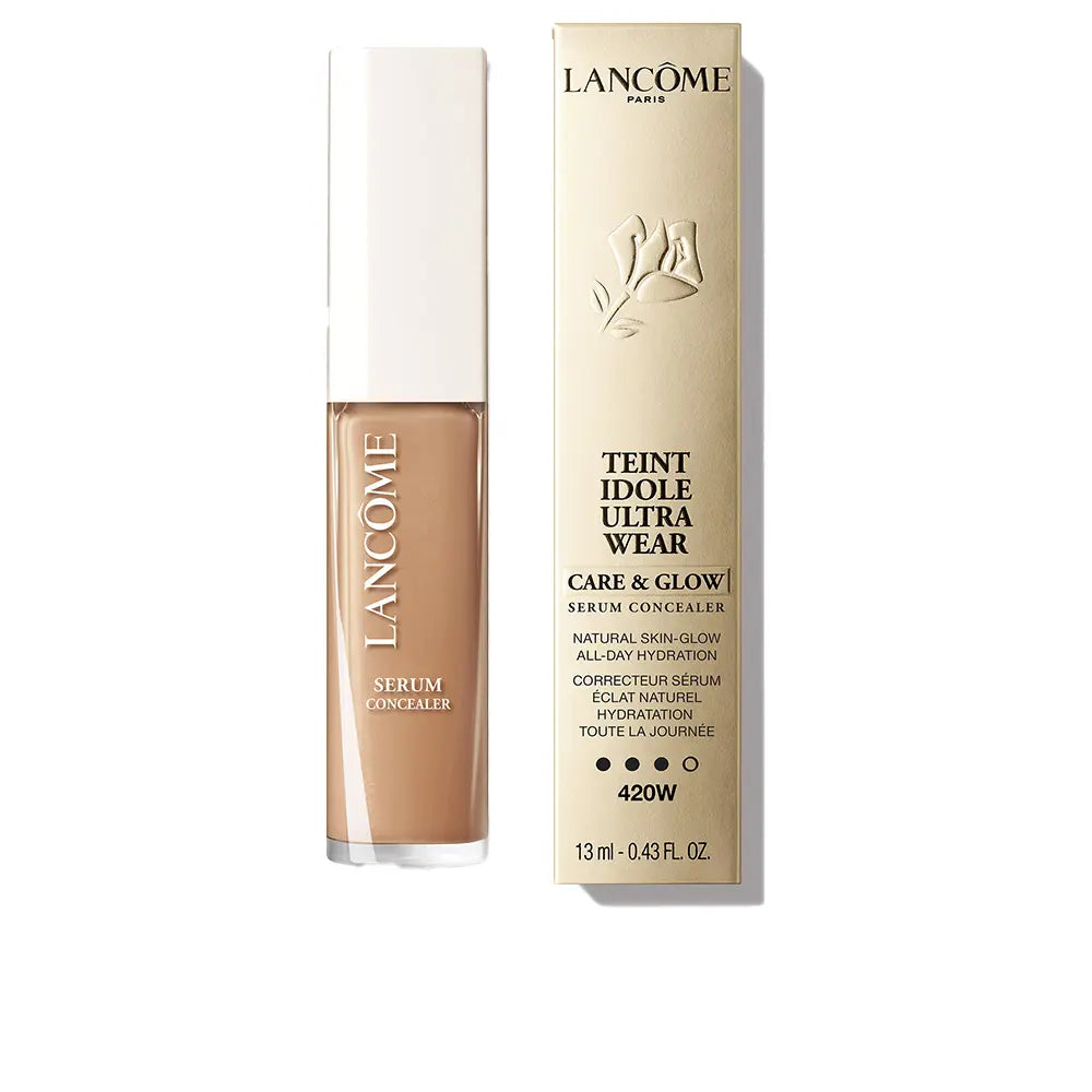 LANCÔME-Corretor serum iluminador de longa duração TEINT IDOLE ULTRA WEAR 420W 135ml.-DrShampoo - Perfumaria e Cosmética