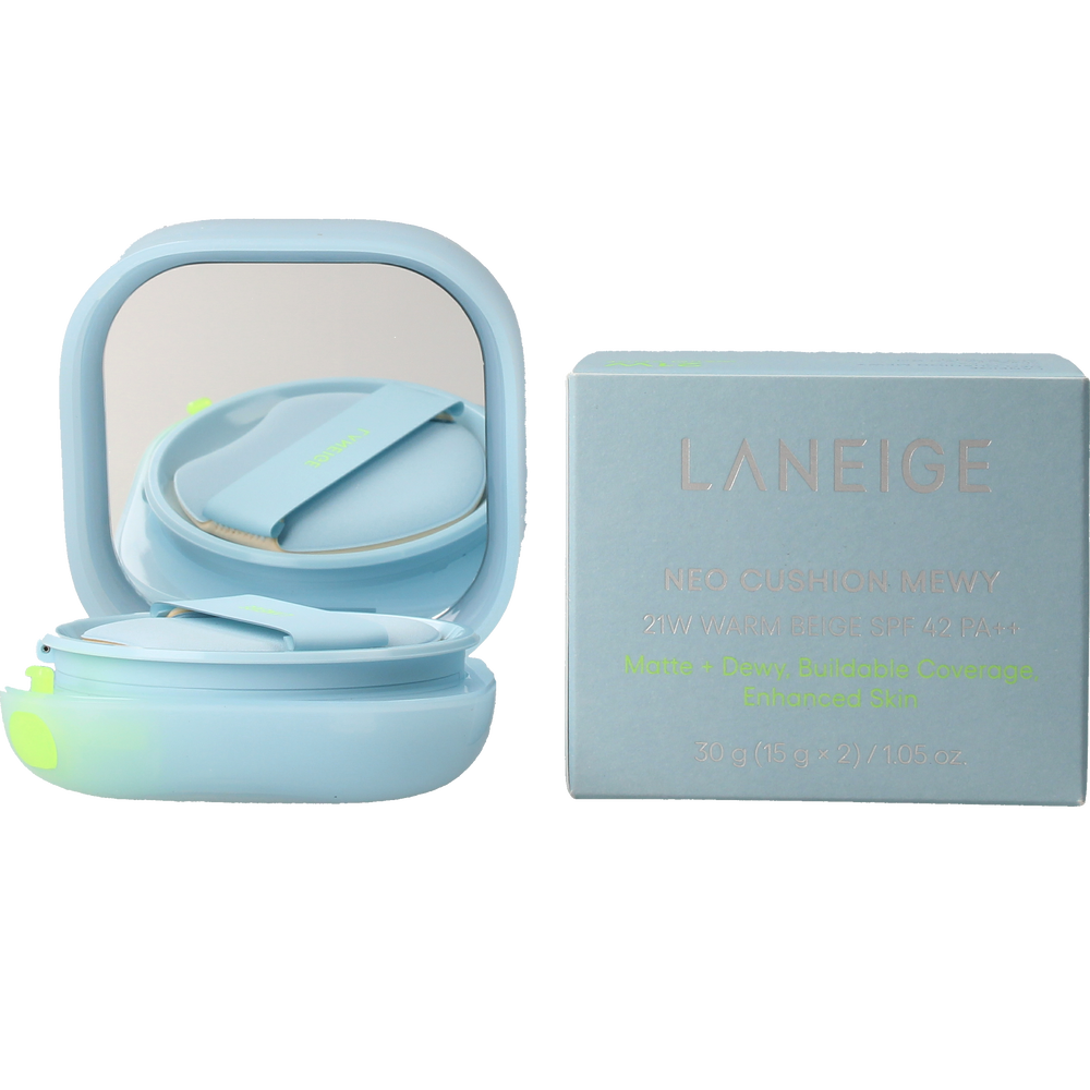 LANEIGE-NEO CUSHION MEWY maquiagem #21W-Bege Quente 15 gr-DrShampoo - Perfumaria e Cosmética