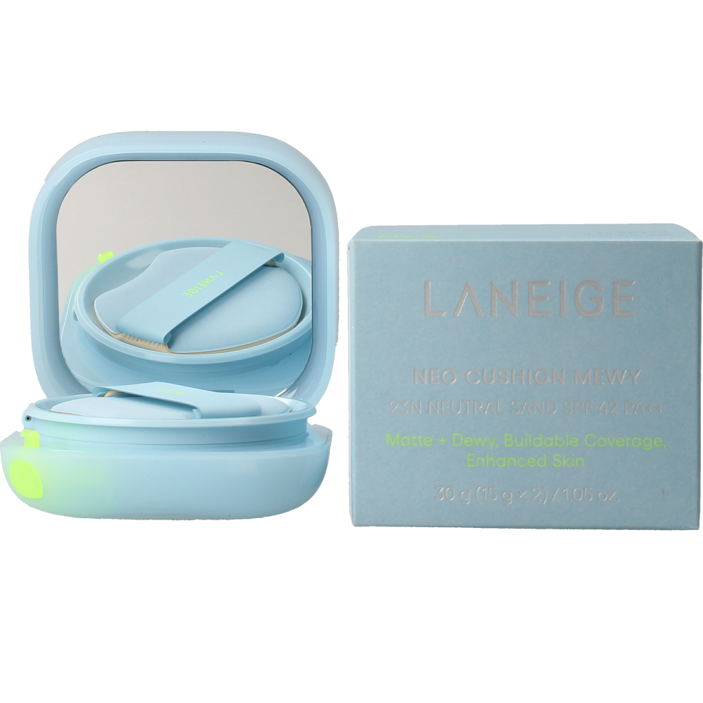 LANEIGE-NEO CUSHION MEWY maquiagem #23N-Areia Natural 15 gr-DrShampoo - Perfumaria e Cosmética