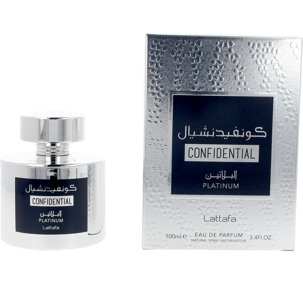 LATTAFA-CONFIDENCIAL PLATINUM edp vapo 100 ml-DrShampoo - Perfumaria e Cosmética