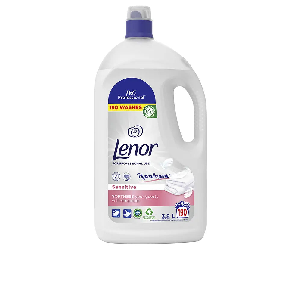 LENOR-LENOR PROFESSIONAL SENSITIVE amaciante líquido 190 doses.-DrShampoo - Perfumaria e Cosmética