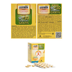 LEOTRON-LEOTRON VITAMINS comprimidos 90 + 30 para presente-DrShampoo - Perfumaria e Cosmética