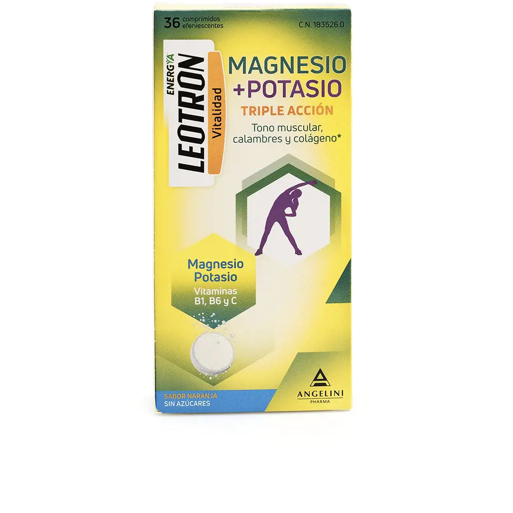 LEOTRON-MAGNESIUM + POTASSIUM ENERGY comprimidos efervescentes de tripla ação-DrShampoo - Perfumaria e Cosmética