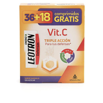 LEOTRON-VITAMIN C triple action effervescent tablets 36 18 as a gift Orange 54 u-DrShampoo - Perfumaria e Cosmética