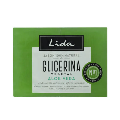 LIDA-LIDA SABONETE 100% NATURAL GLICERINA E ALOE VERA CONJUNTO 2 x 125 gr-DrShampoo - Perfumaria e Cosmética