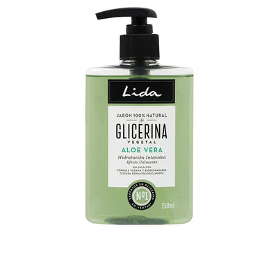 LIDA-Sabonete para as mãos de glicerina e aloe vera 100% NATURAL 250 ml.-DrShampoo - Perfumaria e Cosmética