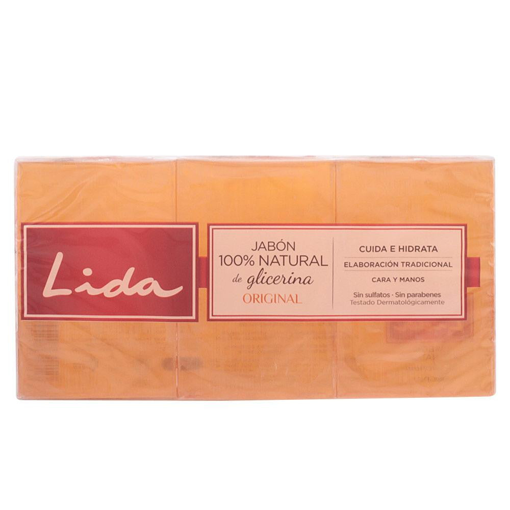 LIDA-soap 100% NATURAL GLICERINA ORIGINAL SET 3 pz-DrShampoo - Perfumaria e Cosmética