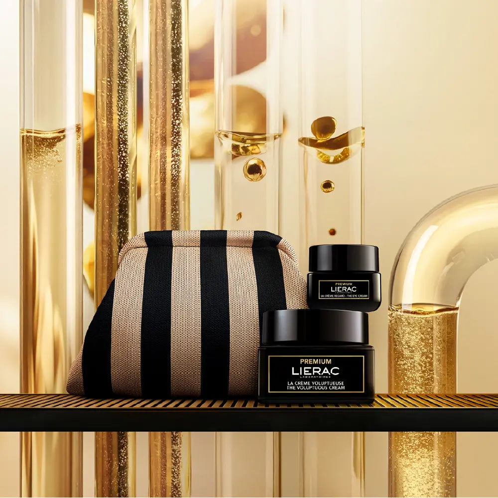 LIERAC-KIT DE 3 PEÇAS DE CREME ANTI-ENVELHECIMENTO PREMIUM ABSOLUTE VOLUPTUOUS-DrShampoo - Perfumaria e Cosmética