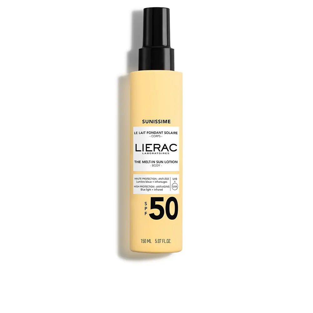 LIERAC-SUNISSIME leite solar derretido SPF50 150 ml-DrShampoo - Perfumaria e Cosmética