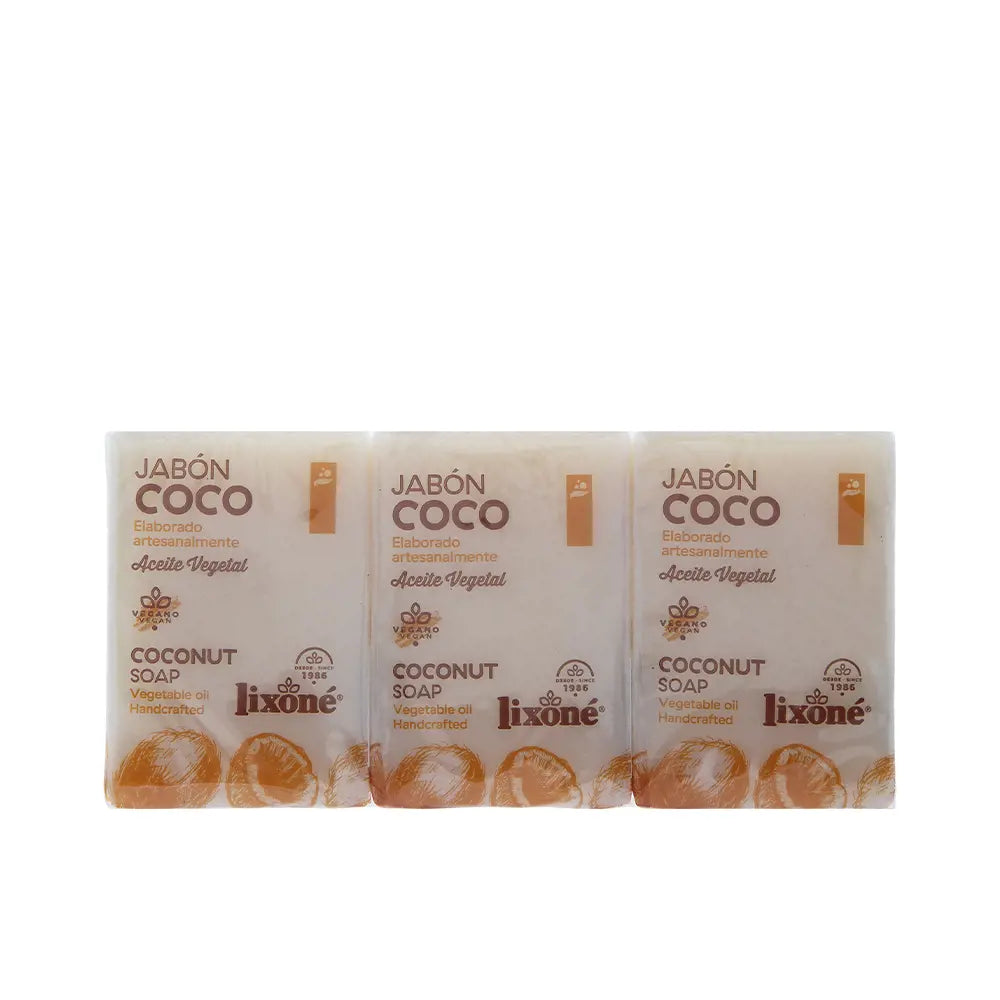 LIXONE-COCO jabón 100% natural 3 x 125 gr-DrShampoo - Perfumaria e Cosmética