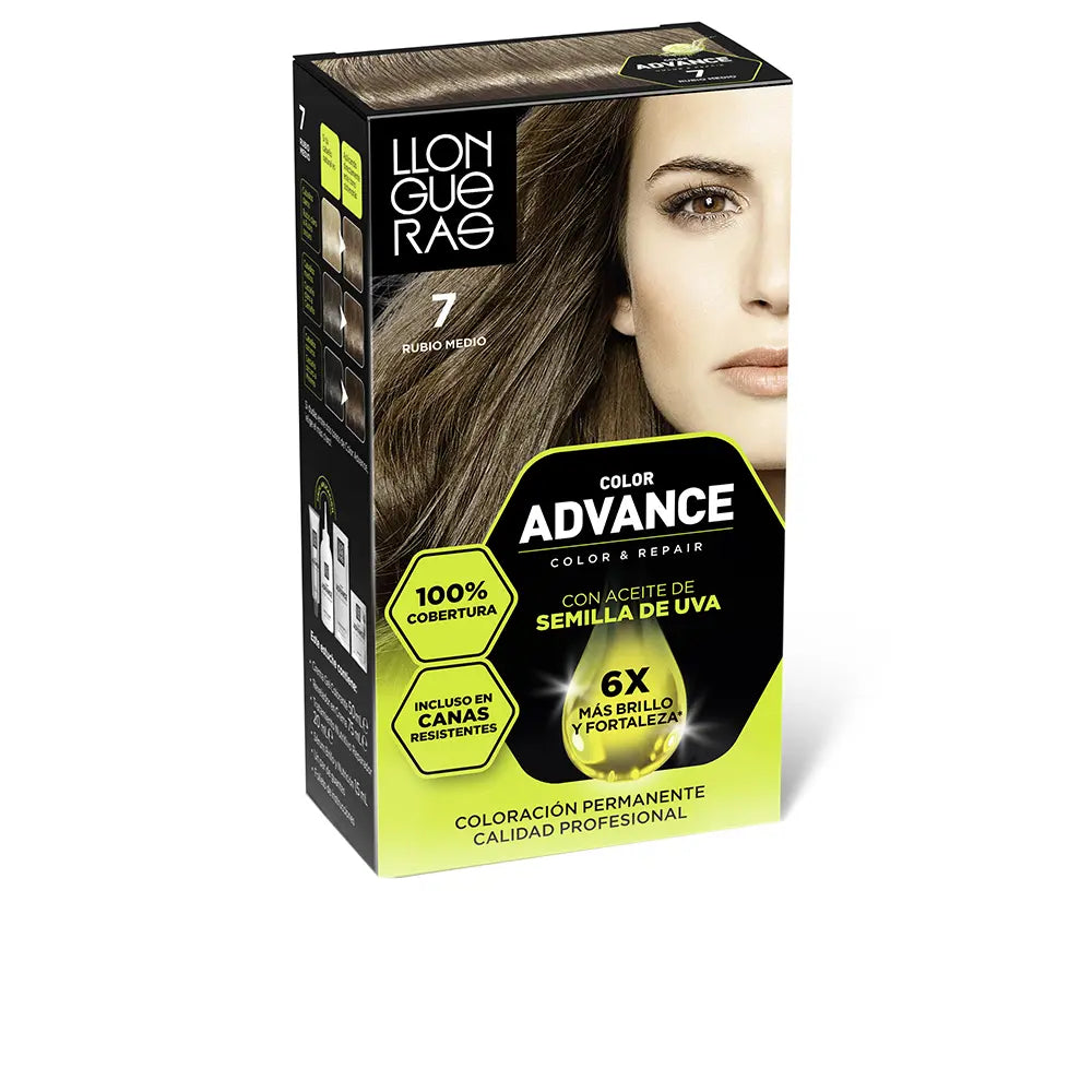LLONGUERAS-COLOR ADVANCE 7 ruivo médio 1 u.-DrShampoo - Perfumaria e Cosmética