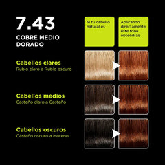 LLONGUERAS-COLOR ADVANCE 743 medium golden copper 1 u.-DrShampoo - Perfumaria e Cosmética
