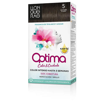 LLONGUERAS-OPTIMA cor de cabelo 5 castanho claro-DrShampoo - Perfumaria e Cosmética Main image
