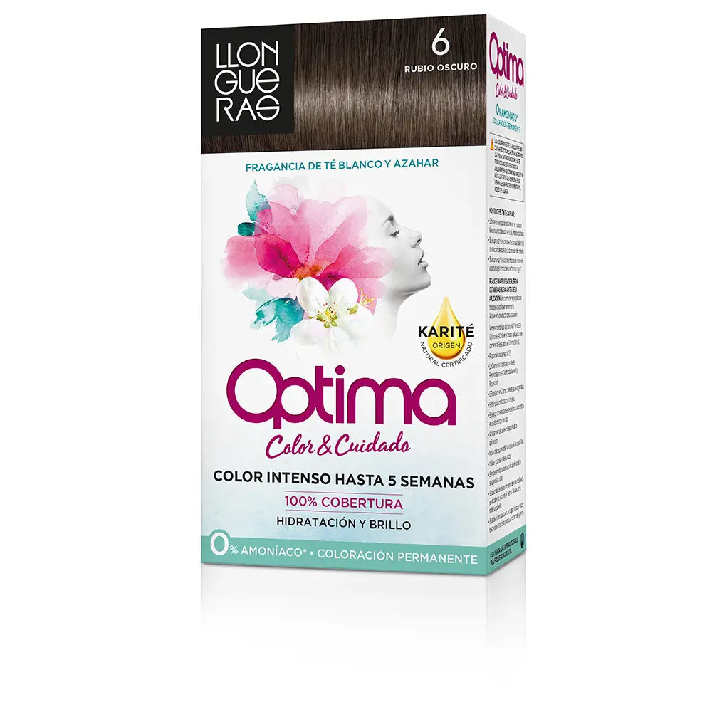 LLONGUERAS-OPTIMA cor de cabelo 6 loiro profundo-DrShampoo - Perfumaria e Cosmética