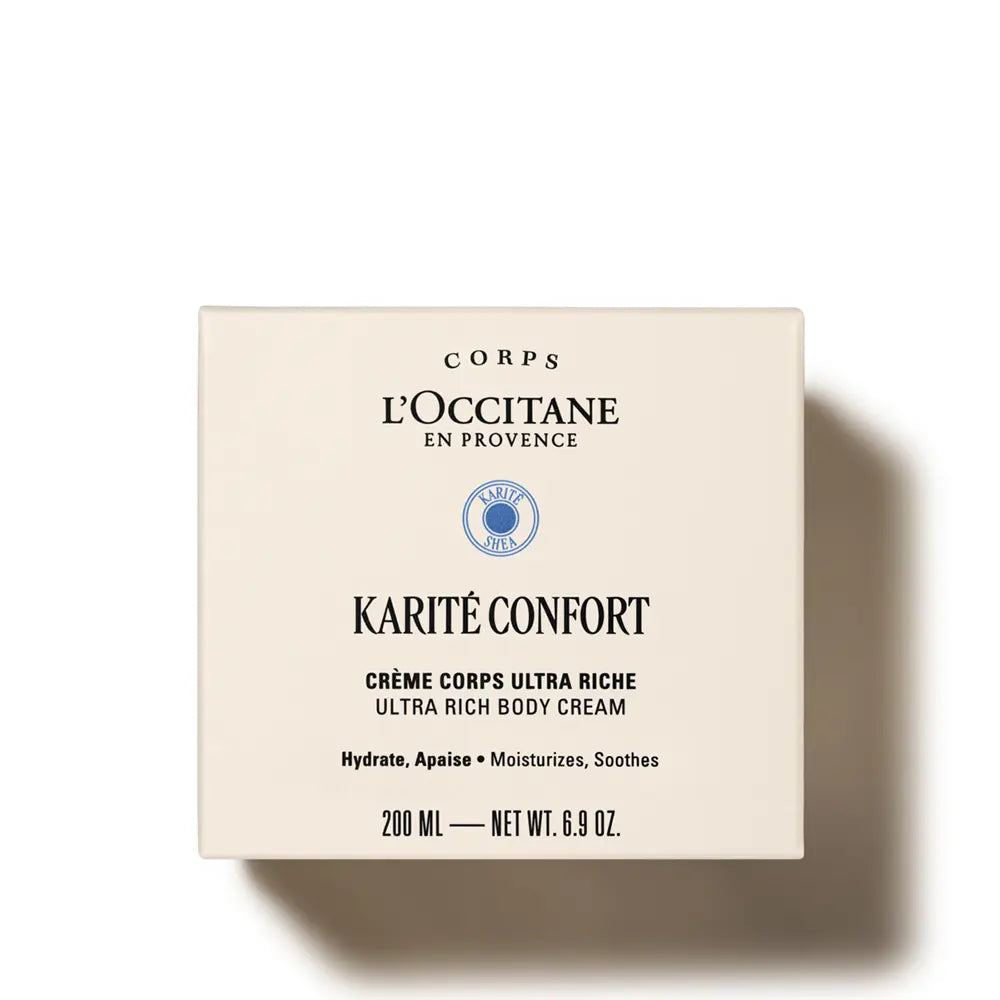 L'OCCITANE EN PROVENCE-KARITÉ CONFORT creme corporal recarregável ultra-rico 200 ml-DrShampoo - Perfumaria e Cosmética