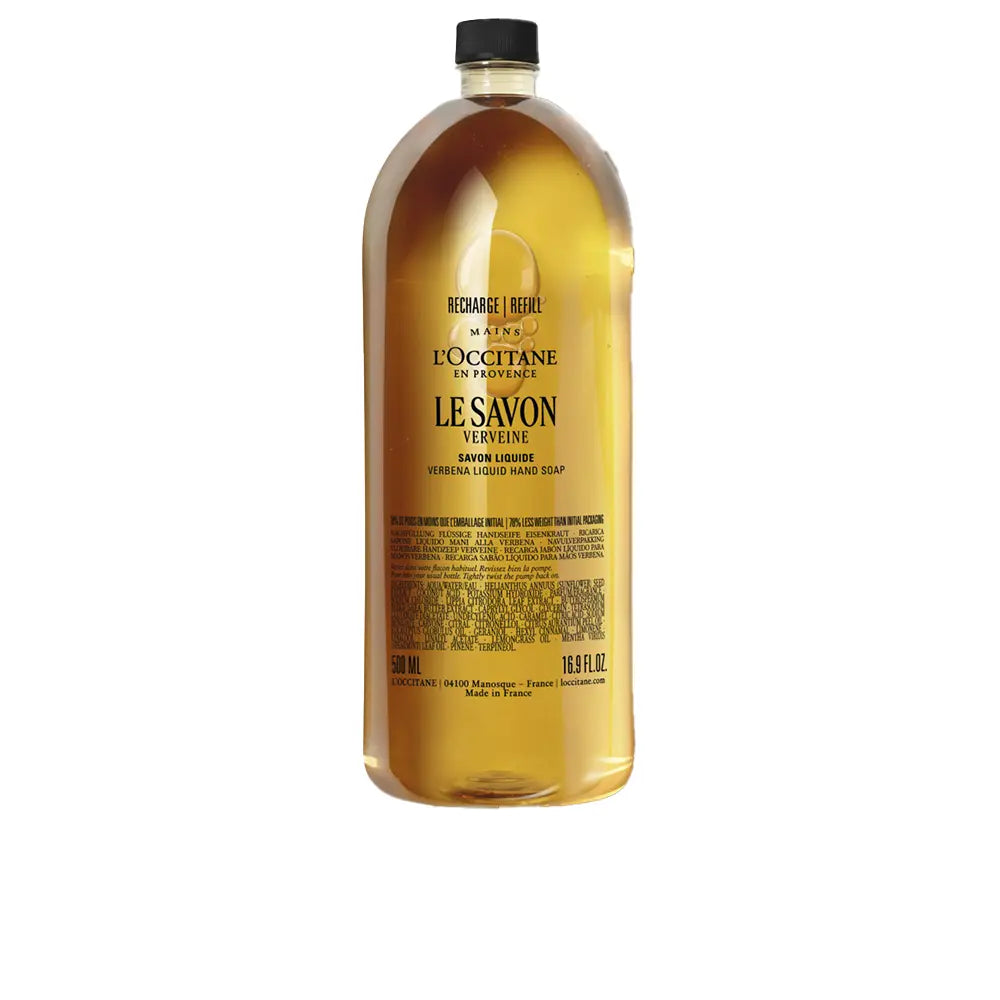 L'OCCITANE EN PROVENCE-Sabonete líquido KARITÉ CONFORT verbena refil 500 ml-DrShampoo - Perfumaria e Cosmética