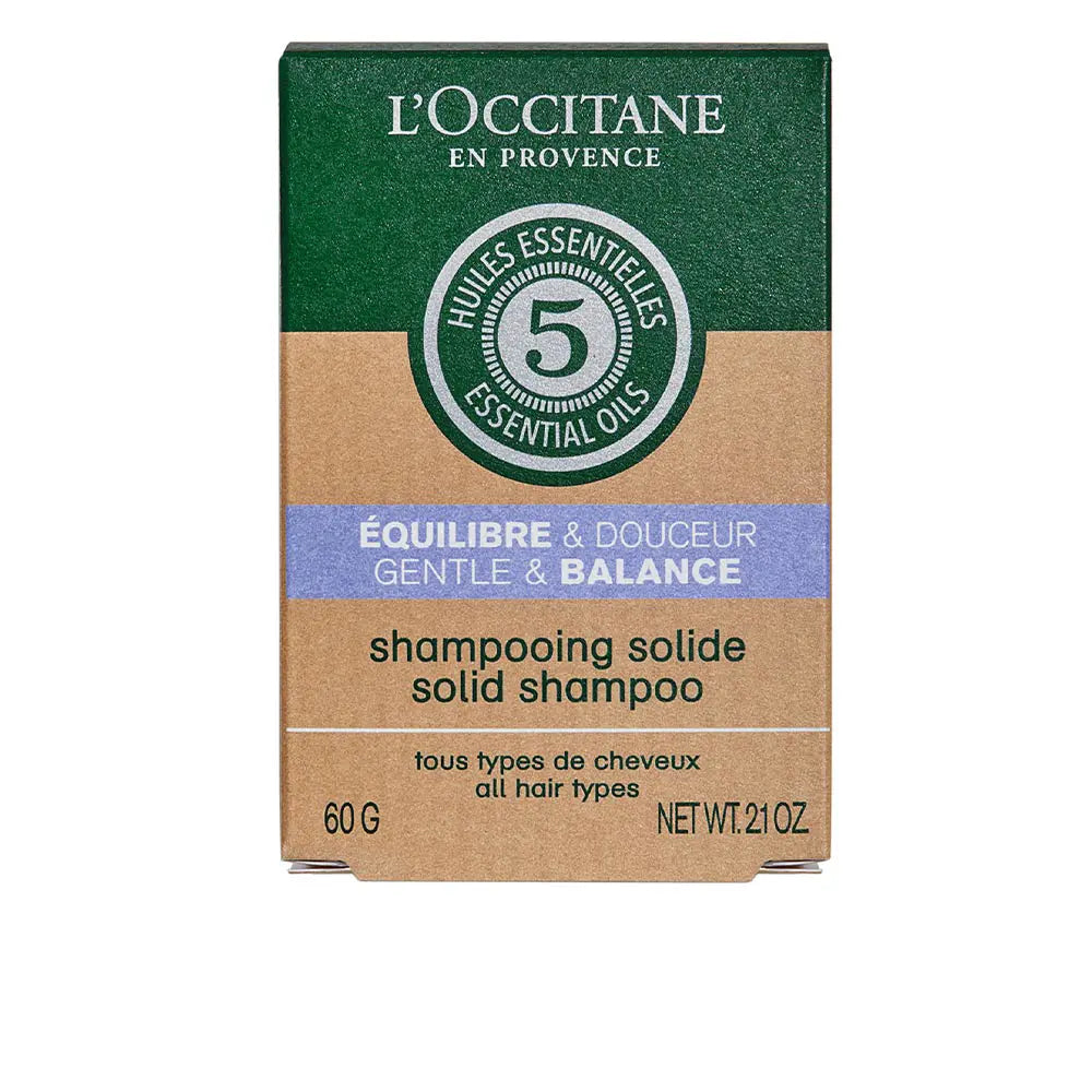 L´OCCITANE-EQUILÍBRIO & SUAVIDADE champô sólido 60 gr.-DrShampoo - Perfumaria e Cosmética