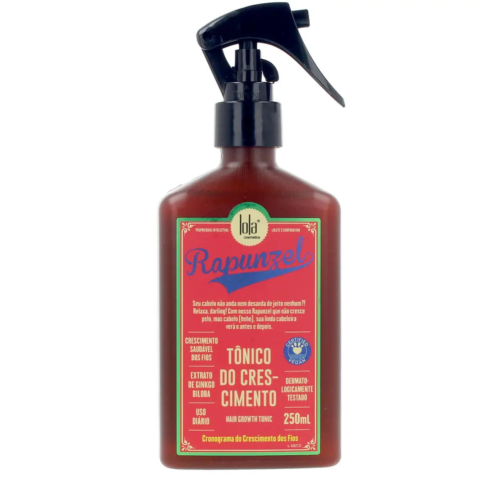 LOLA COSMETICS-Loção capilar RAPUNZEL para crescimento e antiqueda 250 ml.-DrShampoo - Perfumaria e Cosmética