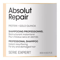 L'OREAL EXPERT PROFESSIONNEL-ABSOLUT REPAIR shampoo profissional 300ml-DrShampoo - Perfumaria e Cosmética