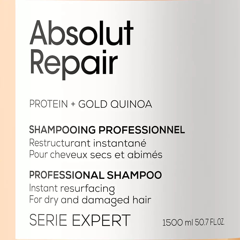 L'OREAL EXPERT PROFESSIONNEL-Shampoo ABSOLUT REPAIR GOLD 1500ml-DrShampoo - Perfumaria e Cosmética