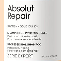 L'OREAL EXPERT PROFESSIONNEL-Shampoo ABSOLUT REPAIR GOLD 1500ml-DrShampoo - Perfumaria e Cosmética