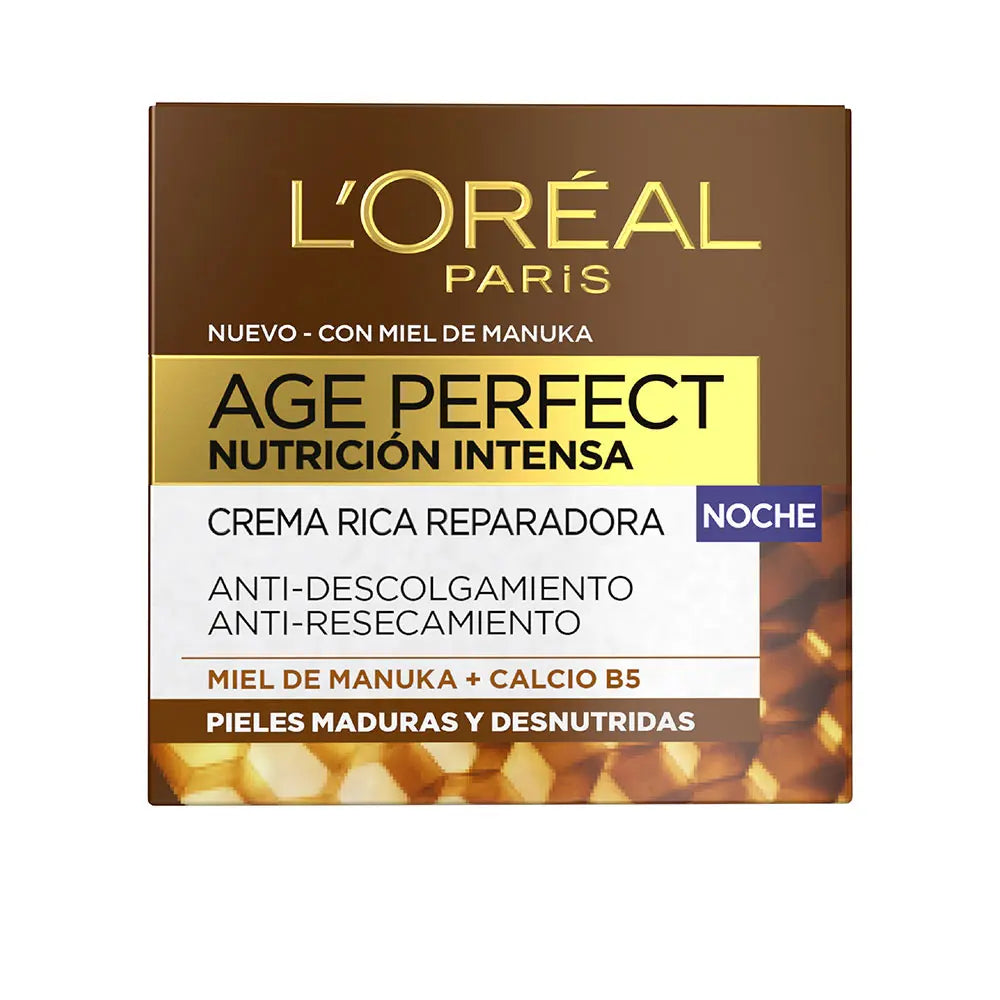 L'ORÉAL PARIS-AGE PERFECT INTENSIVE NUTRITION creme de noite 50 ml-DrShampoo - Perfumaria e Cosmética