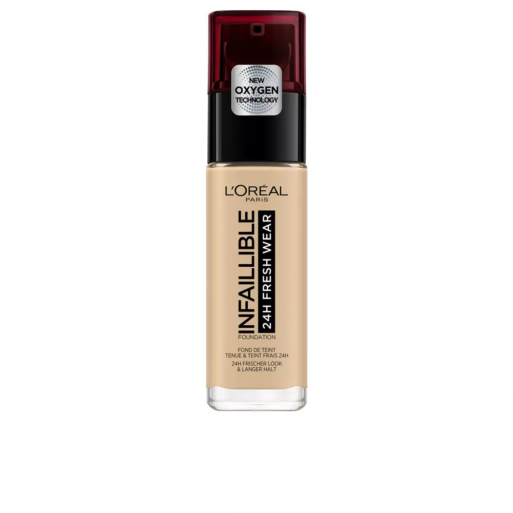 L'ORÉAL PARIS-BASE INFAILLIBLE 24h Fresh Wear 100 linho 30 ml-DrShampoo - Perfumaria e Cosmética