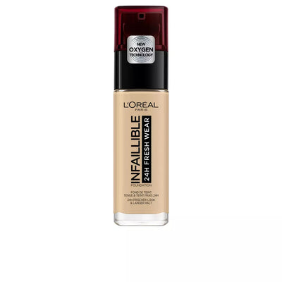 L'ORÉAL PARIS-BASE INFAILLIBLE 24h Fresh Wear 100 linho 30 ml-DrShampoo - Perfumaria e Cosmética