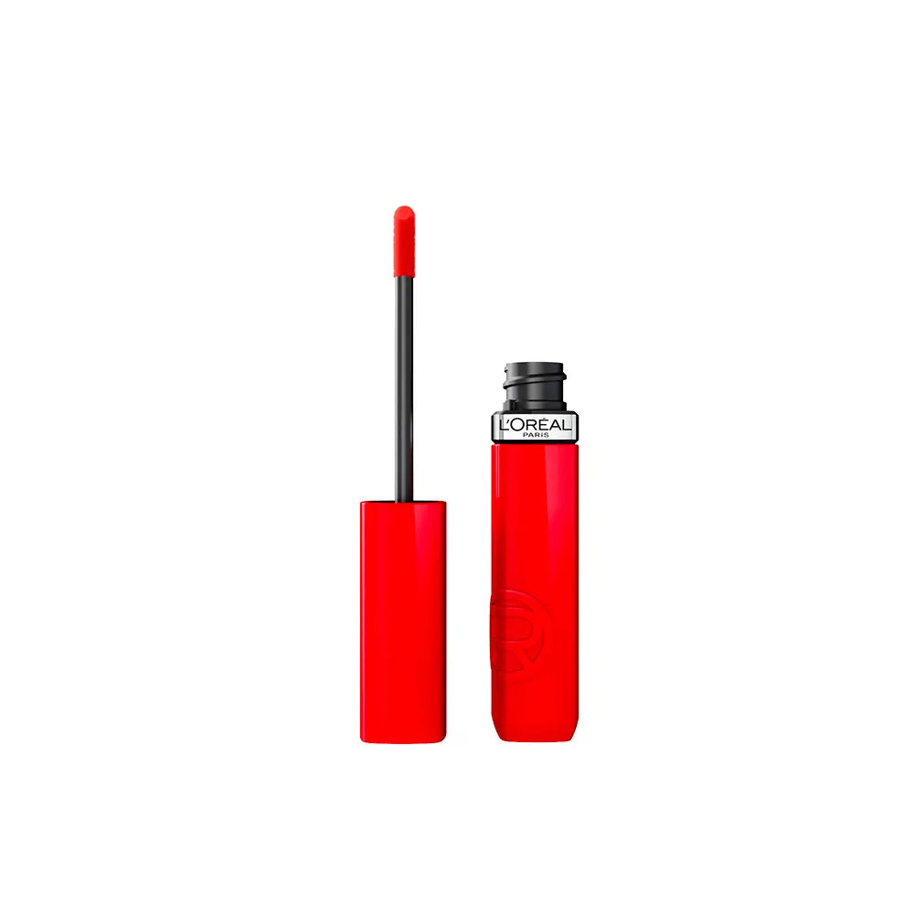 L'ORÉAL PARIS-BATOM LÍQUIDO EFECTO VINIL INFALÍVEL 410 Rouge Poppy 43 ml.-DrShampoo - Perfumaria e Cosmética