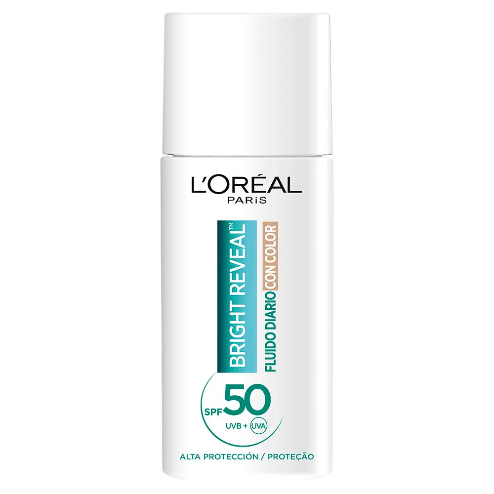 L'ORÉAL PARIS-BRIGHT REVEAL NIACINAMIDA fluido diário FPS50 #transparente 50 ml-DrShampoo - Perfumaria e Cosmética