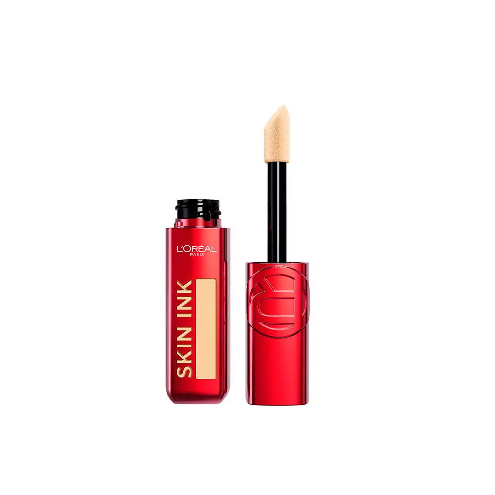 L'ORÉAL PARIS-Base e Corretivo INFAILLIBLE SKIN INK 48h 100 Light Warm 15 ml.-DrShampoo - Perfumaria e Cosmética