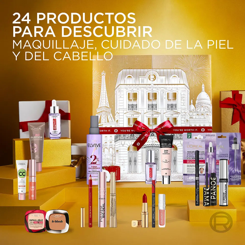 L'ORÉAL PARIS-CALENDÁRIO DO ADVENTO 24 pcs.-DrShampoo - Perfumaria e Cosmética