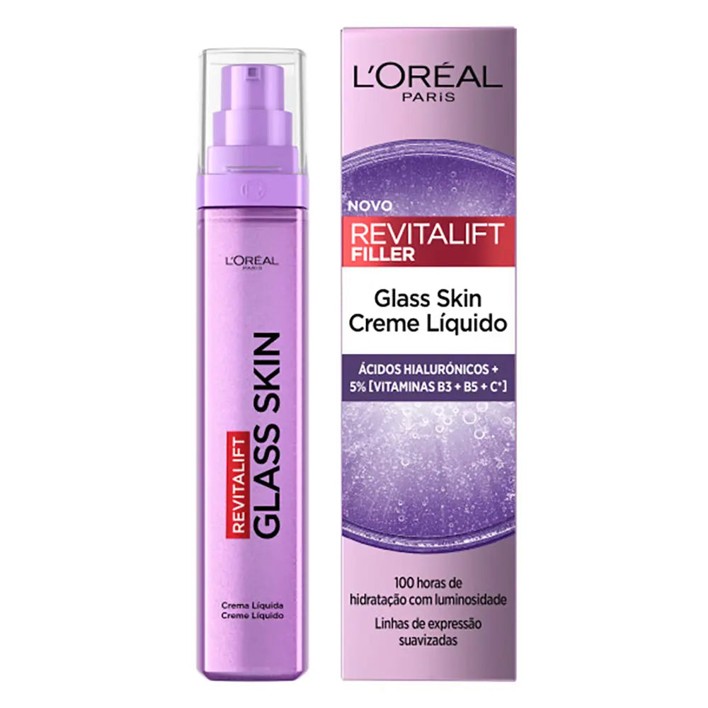 L'ORÉAL PARIS-CREME LÍQUIDO REVITALIFT GLASS SKIN 50 ml-DrShampoo - Perfumaria e Cosmética