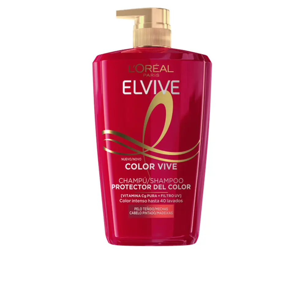 L'ORÉAL PARIS-ELVIVE COLOR-VIVE shampoo protetor 1000 ml.-DrShampoo - Perfumaria e Cosmética
