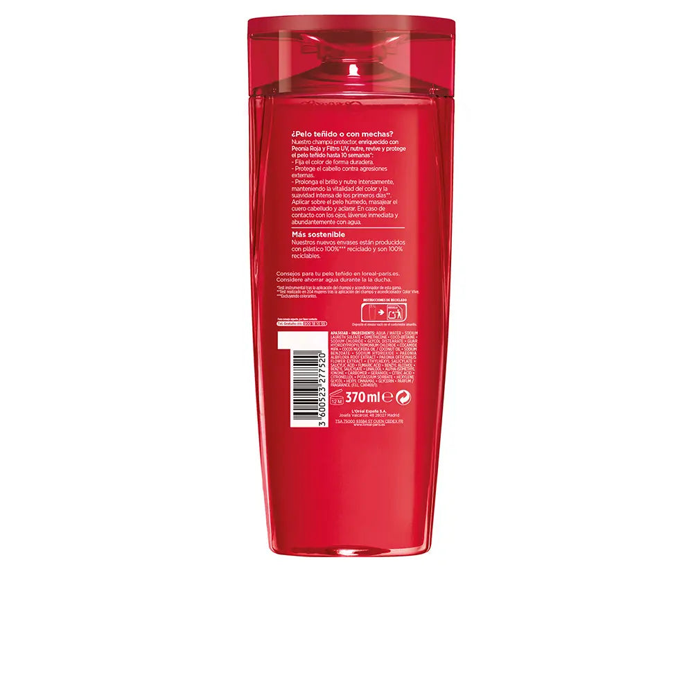 L'ORÉAL PARIS-ELVIVE COLOR-VIVE shampoo protetor 370 ml-DrShampoo - Perfumaria e Cosmética