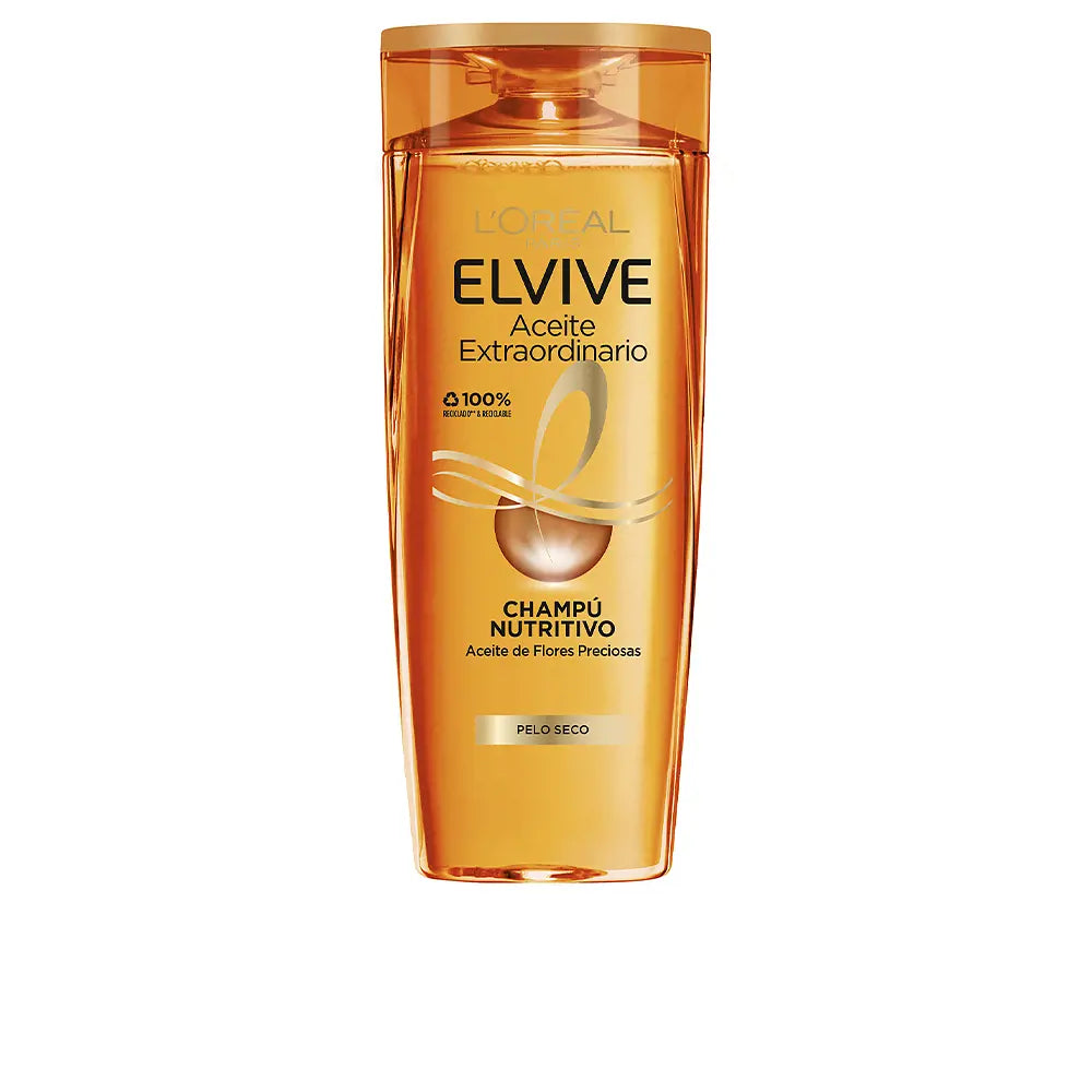 L'ORÉAL PARIS-ELVIVE EXTRAORDINARY OIL shampoo nutritivo 370 ml-DrShampoo - Perfumaria e Cosmética